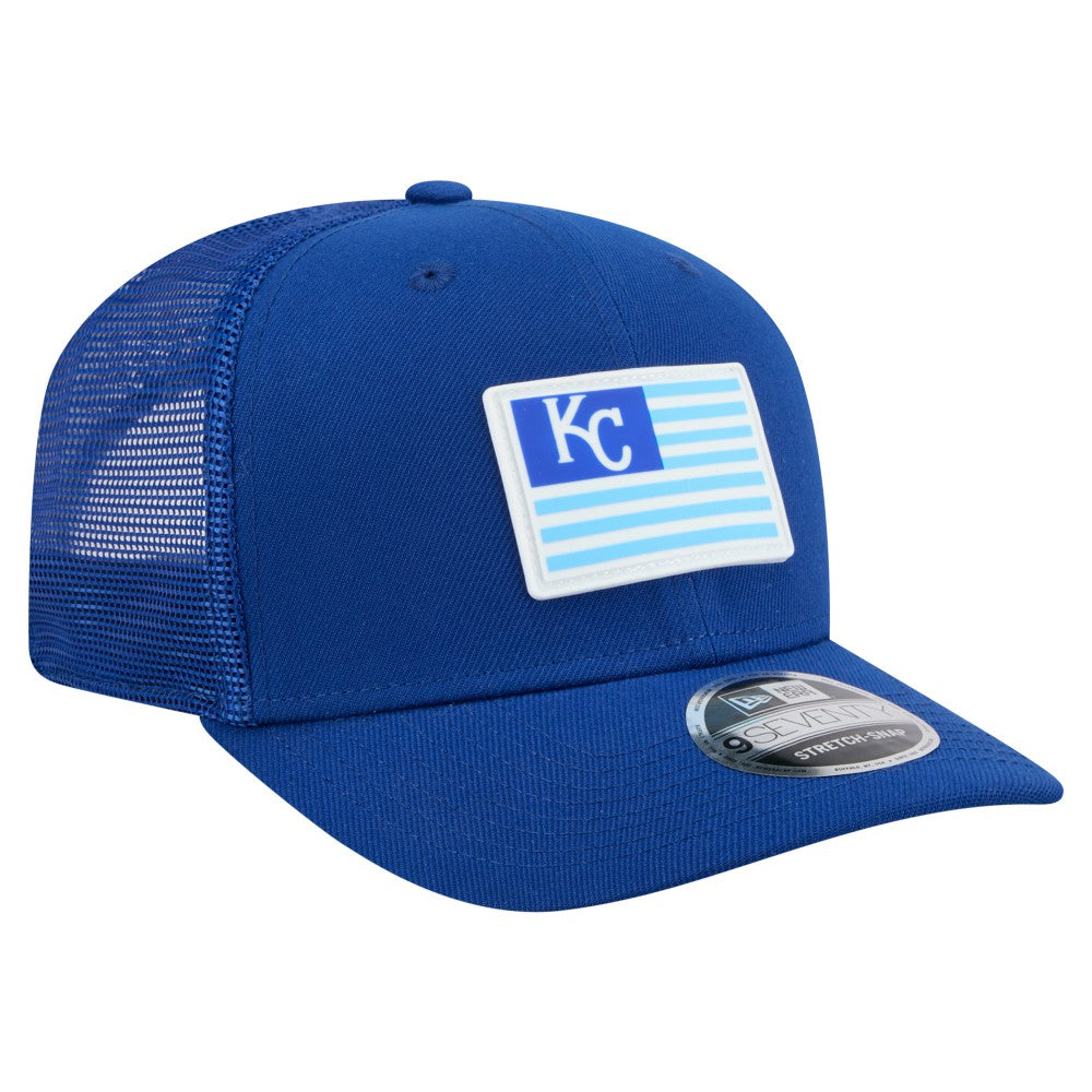 Kansas City Royals New Era Flag 9SEVENTY Stretch-Snap Hat - MLB