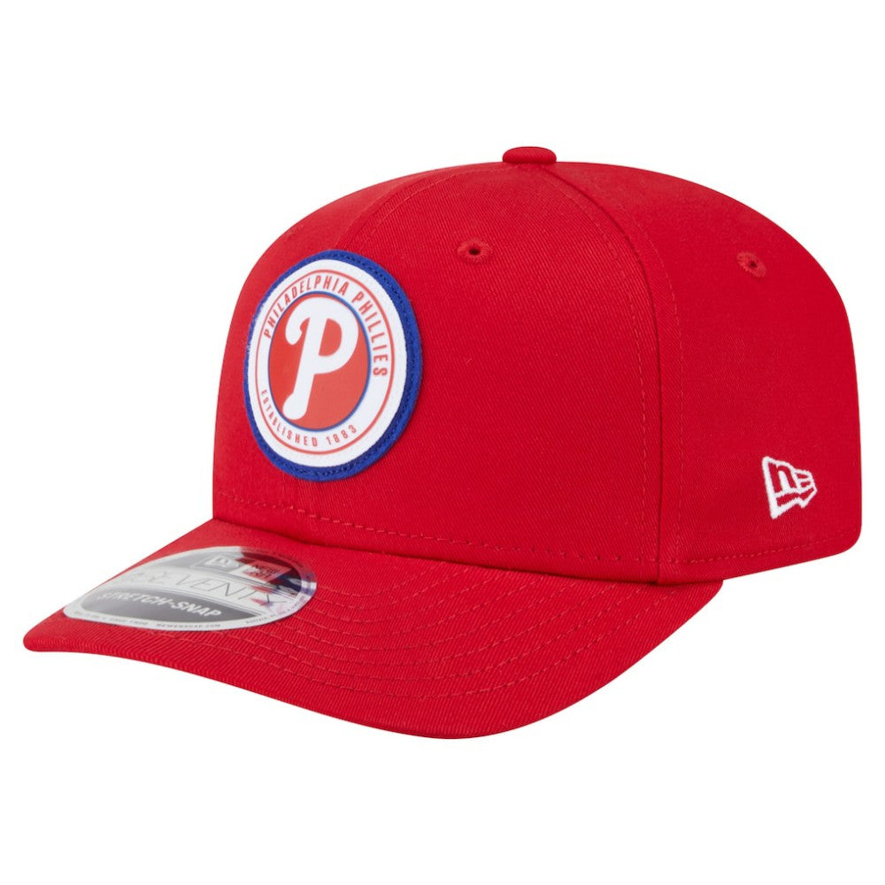 Philadelphia Phillies New Era Circle Patch 9SEVENTY Stretch-Snap Hat - MLB