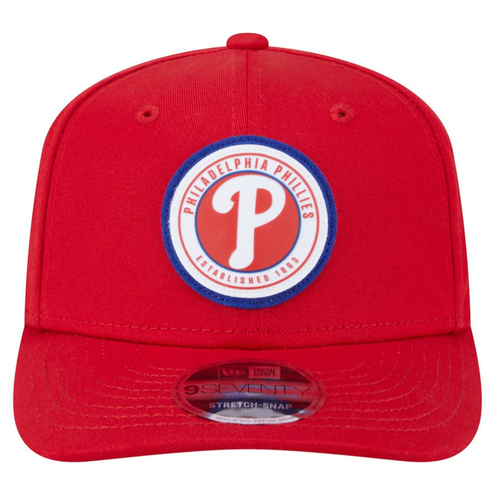 Philadelphia Phillies New Era Circle Patch 9SEVENTY Stretch-Snap Hat - MLB