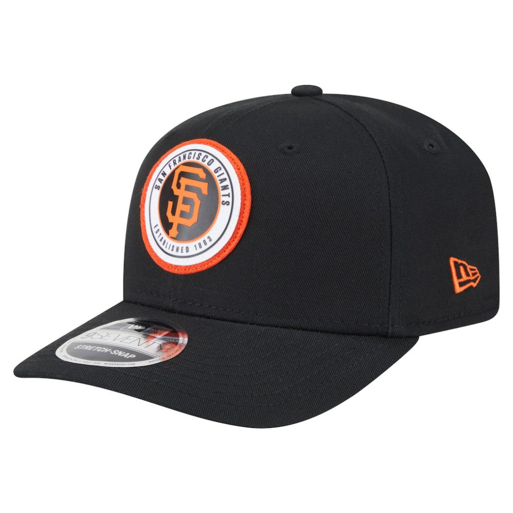 San Francisco Giants New Era Circle Patch 9SEVENTY Stretch-Snap Hat - MLB