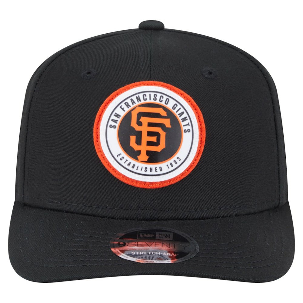 San Francisco Giants New Era Circle Patch 9SEVENTY Stretch-Snap Hat - MLB