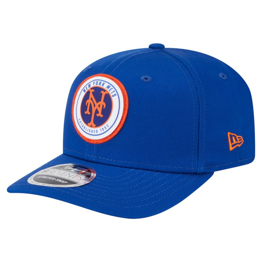New York Mets New Era Circle Patch 9SEVENTY Stretch-Snap Hat - MLB