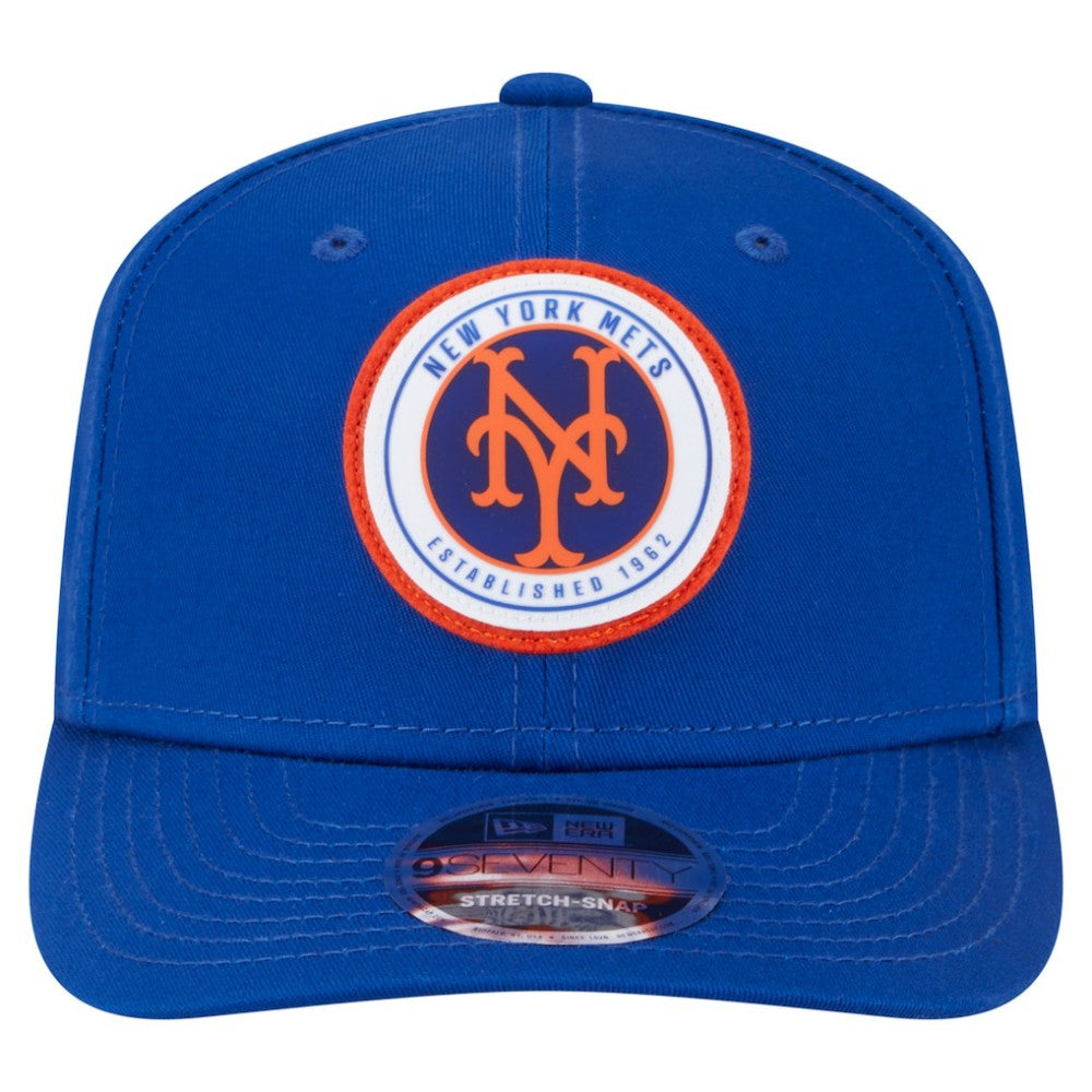 New York Mets New Era Circle Patch 9SEVENTY Stretch-Snap Hat - MLB