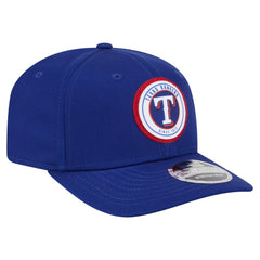 Texas Rangers New Era Circle Patch 9SEVENTY Stretch-Snap Hat - MLB
