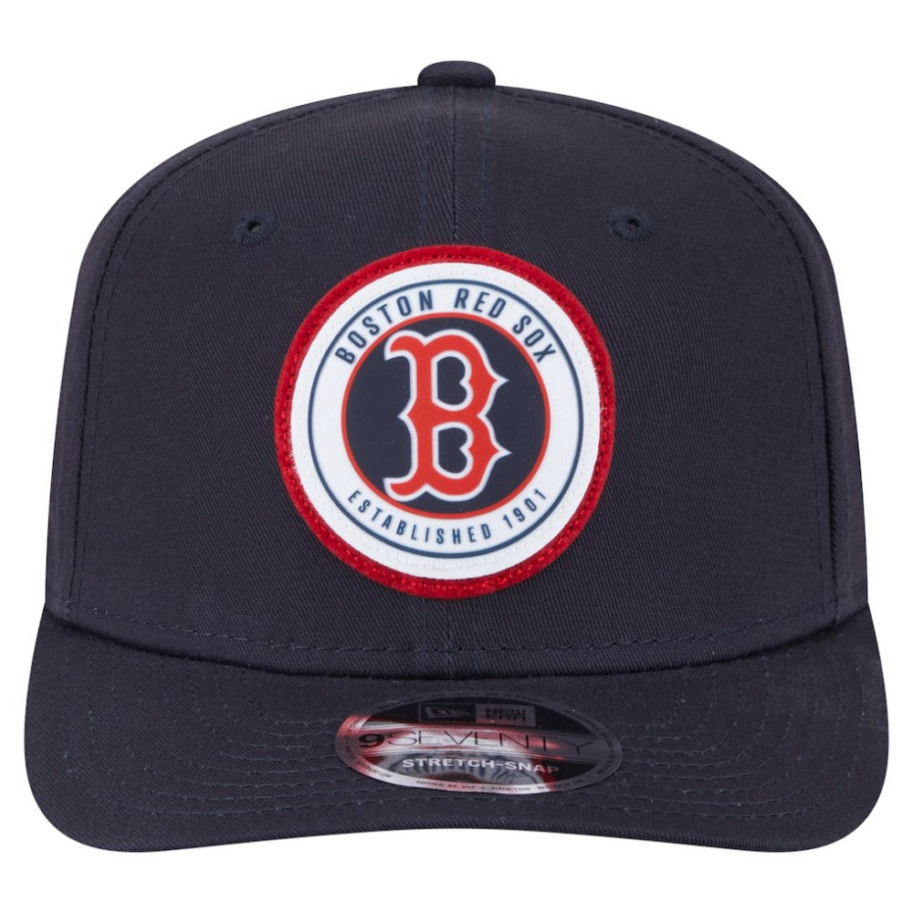 Boston Red Sox New Era Circle Patch 9SEVENTY Stretch-Snap Hat - MLB
