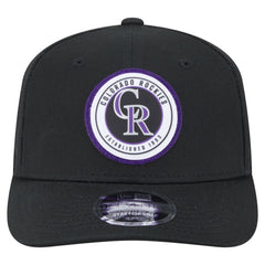 Colorado Rockies New Era Circle Patch 9SEVENTY Stretch-Snap Hat - MLB