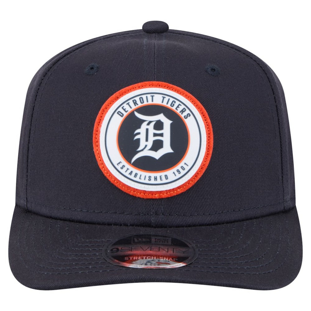 Detroit Tigers New Era Circle Patch 9SEVENTY Stretch-Snap Hat - MLB