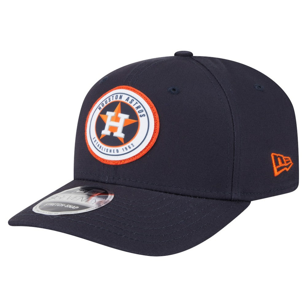 Houston Astros New Era Circle Patch 9SEVENTY Stretch-Snap Hat - MLB