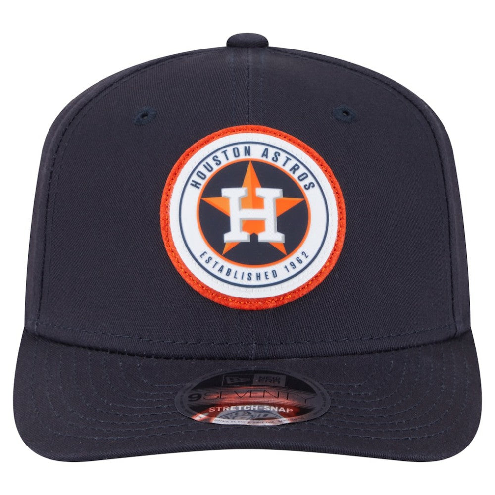 Houston Astros New Era Circle Patch 9SEVENTY Stretch-Snap Hat - MLB