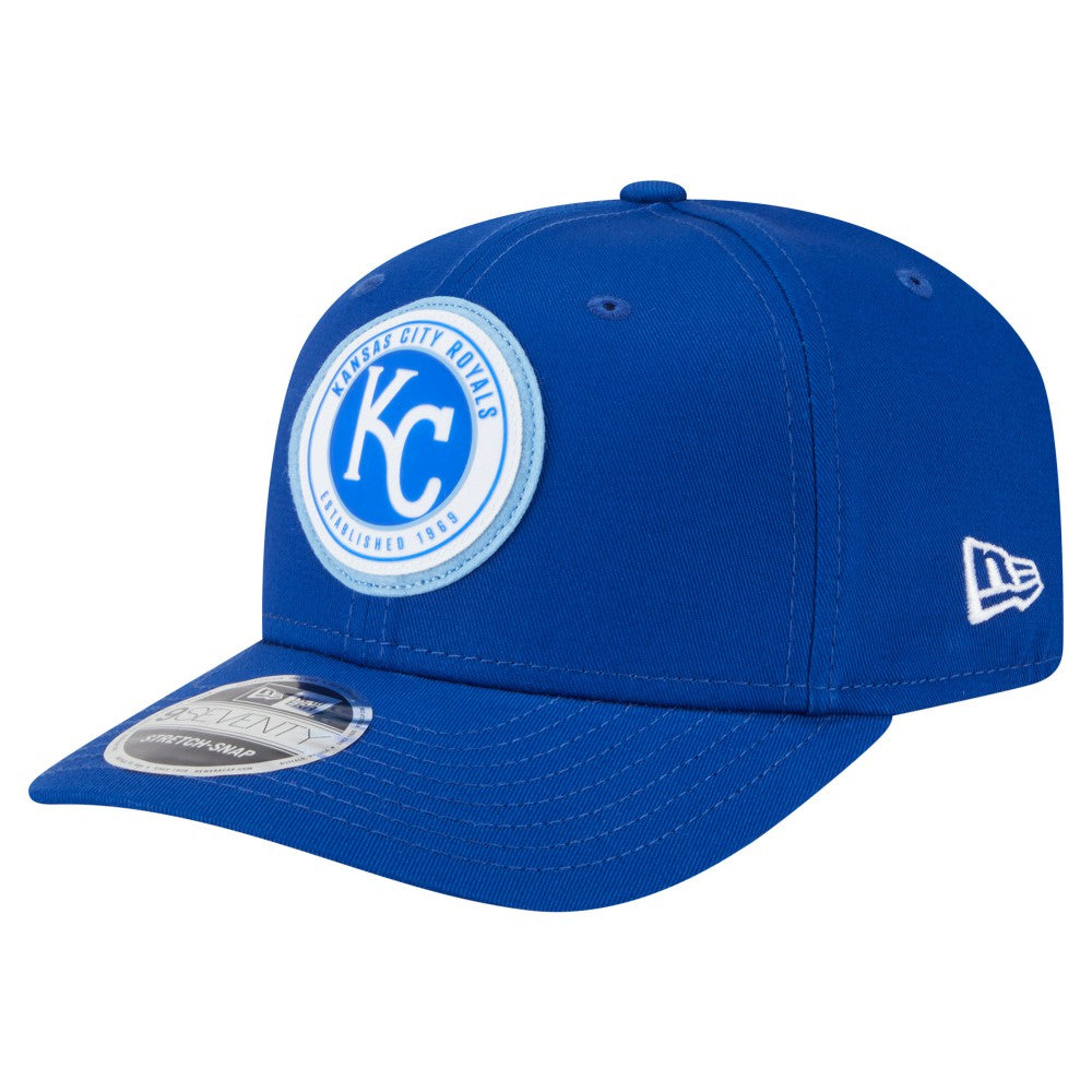 Kansas City Royals New Era Circle Patch 9SEVENTY Stretch-Snap Hat - MLB