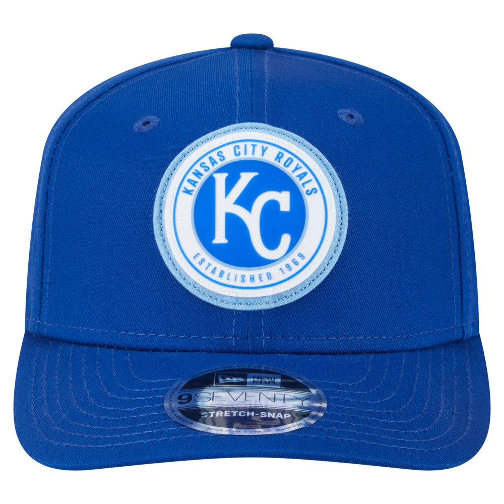 Kansas City Royals New Era Circle Patch 9SEVENTY Stretch-Snap Hat - MLB