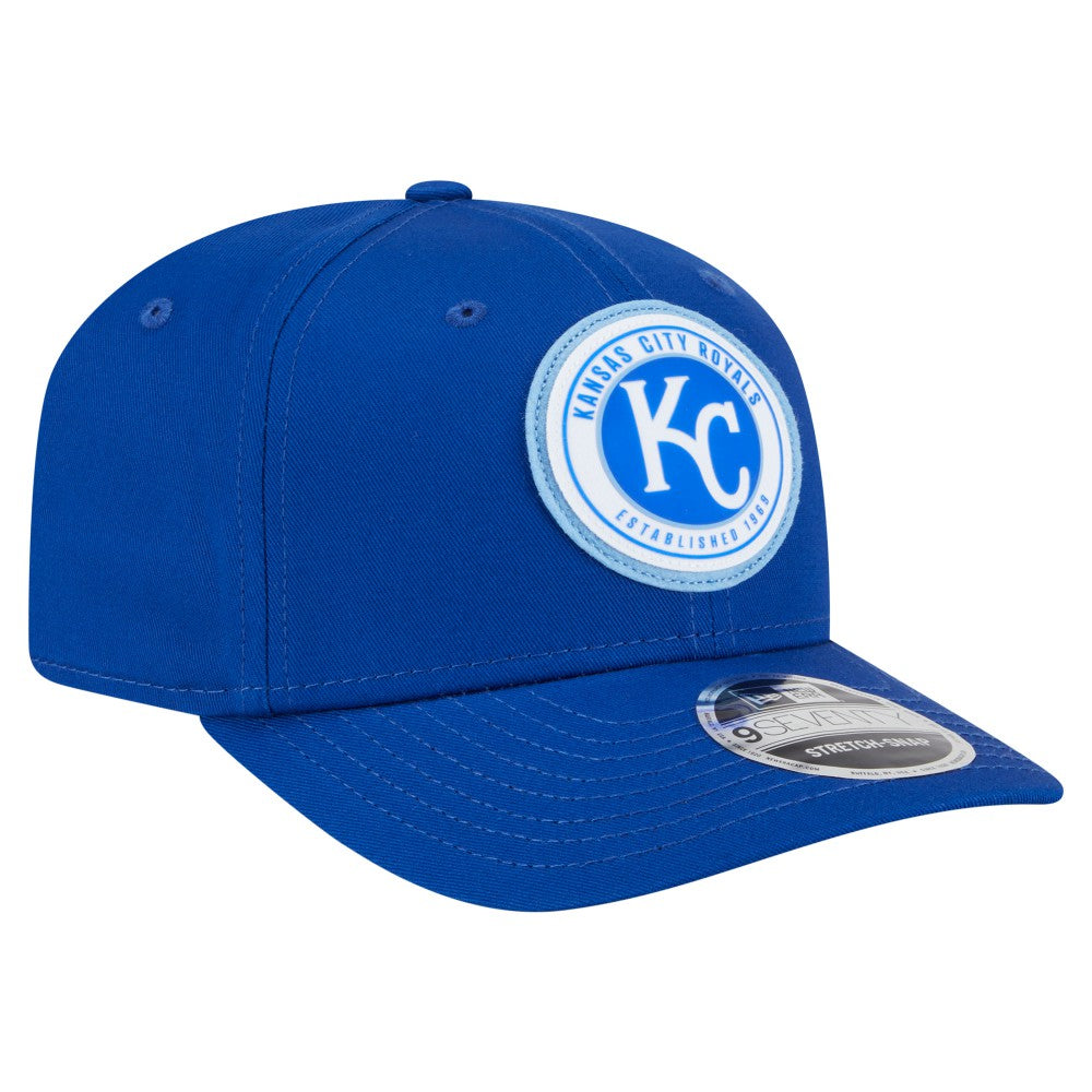 Kansas City Royals New Era Circle Patch 9SEVENTY Stretch-Snap Hat - MLB