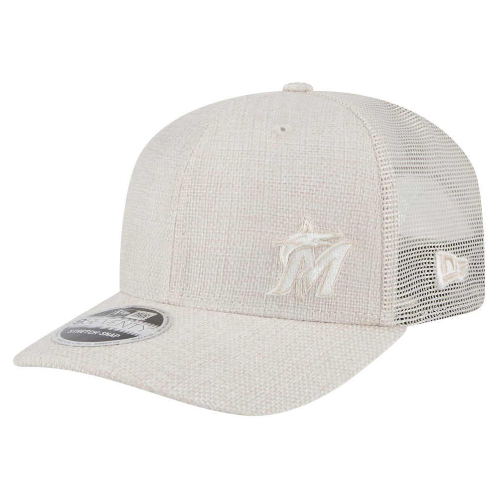 Miami Marlins New Era Flawless 9SEVENTY Stretch-Snap Hat - MLB