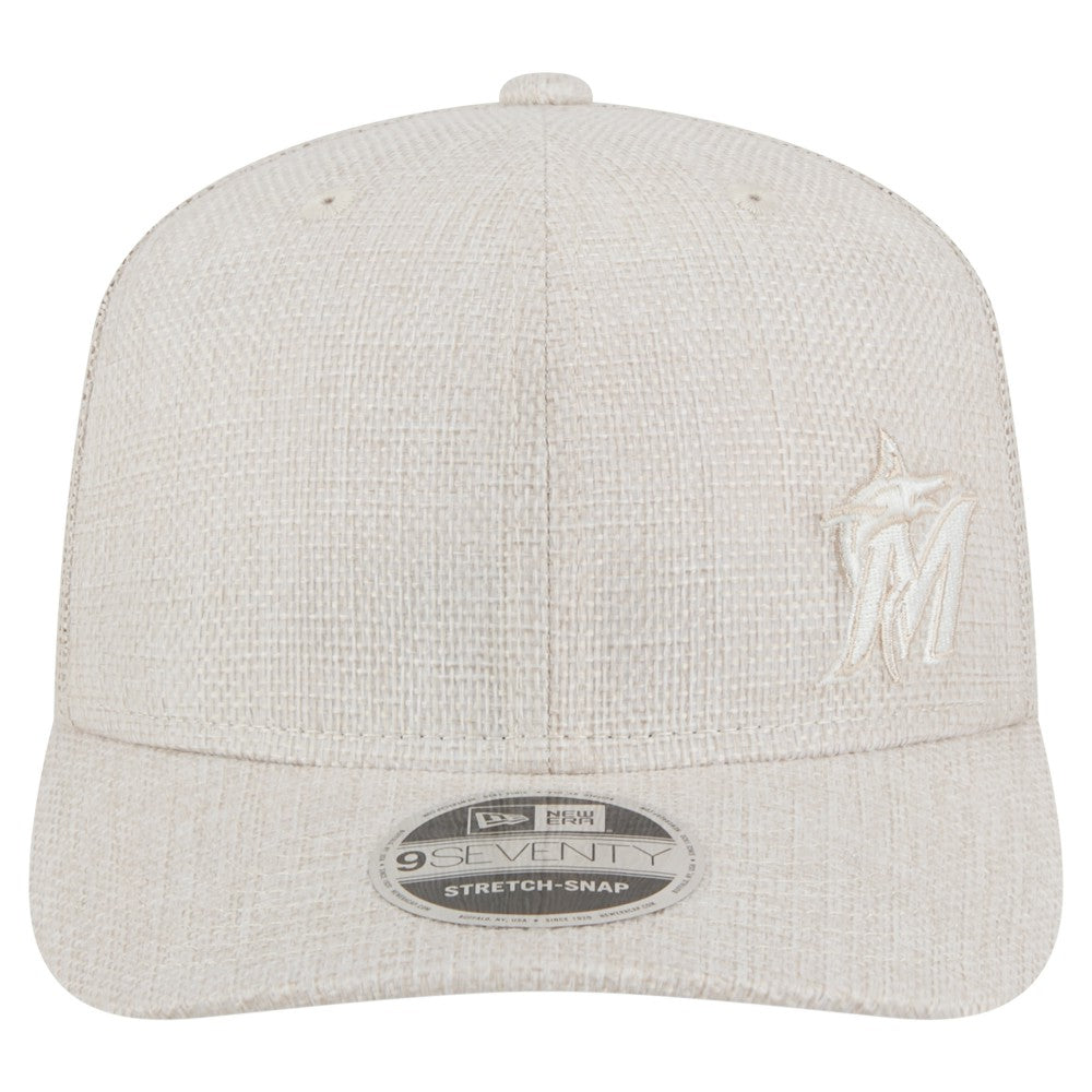 Miami Marlins New Era Flawless 9SEVENTY Stretch-Snap Hat - MLB