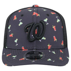 Washington Nationals New Era Adventure Drinks Pattern 9SEVENTY Stretch-Snap Hat - MLB