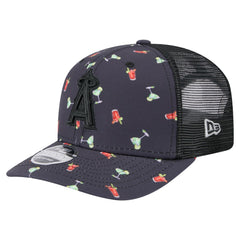Los Angeles Angels New Era Adventure Drinks Pattern 9SEVENTY Stretch-Snap Hat - MLB