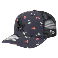 Los Angeles Dodgers New Era Adventure Drinks Pattern 9SEVENTY Stretch-Snap Hat - MLB