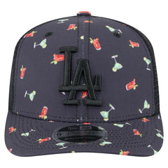 Los Angeles Dodgers New Era Adventure Drinks Pattern 9SEVENTY Stretch-Snap Hat - MLB