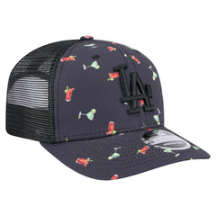 Los Angeles Dodgers New Era Adventure Drinks Pattern 9SEVENTY Stretch-Snap Hat - MLB