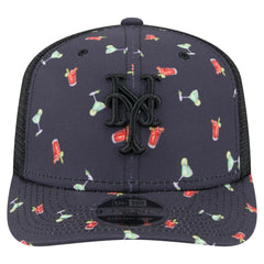 New York Mets New Era Adventure Drinks Pattern 9SEVENTY Stretch-Snap Hat - MLB