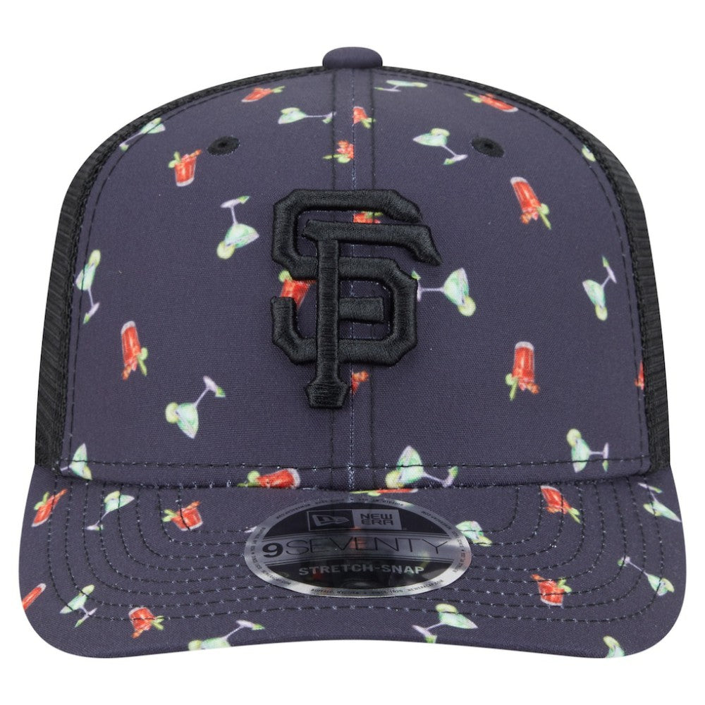 San Francisco Giants New Era Adventure Drinks Pattern 9SEVENTY Stretch-Snap Hat - MLB