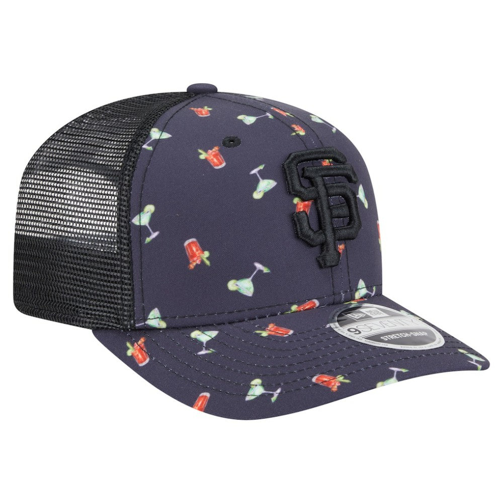 San Francisco Giants New Era Adventure Drinks Pattern 9SEVENTY Stretch-Snap Hat - MLB