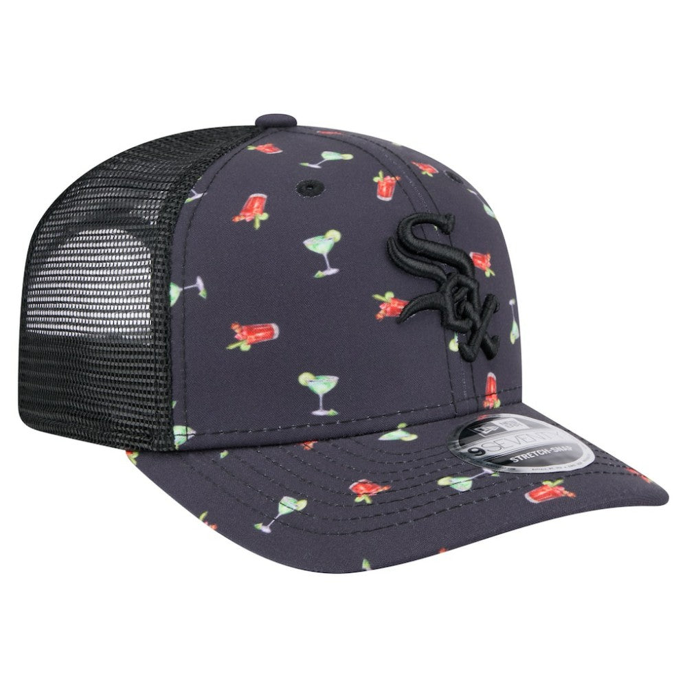 Chicago White Sox New Era Adventure Drinks Pattern 9SEVENTY Stretch-Snap Hat - MLB