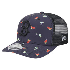 Boston Red Sox New Era Adventure Drinks Pattern 9SEVENTY Stretch-Snap Hat - MLB