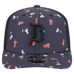 Detroit Tigers New Era Adventure Drinks Pattern 9SEVENTY Stretch-Snap Hat - MLB