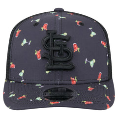 St. Louis Cardinals New Era Adventure Drinks Pattern 9SEVENTY Stretch-Snap Hat - MLB