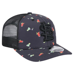 St. Louis Cardinals New Era Adventure Drinks Pattern 9SEVENTY Stretch-Snap Hat - MLB