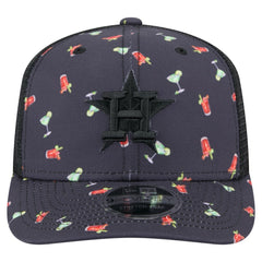 Houston Astros New Era Adventure Drinks Pattern 9SEVENTY Stretch-Snap Hat - MLB