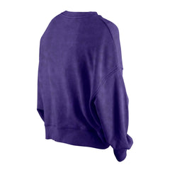 Phoenix Suns Women's Throwback Vintage Enzyme Wash Oversized Boxy Pullover Sweatshirt Purple - NBA