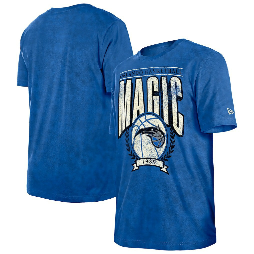 Orlando Magic Throwback Vintage Boxy Mineral Wash T-Shirt Blue - NBA