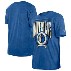 Dallas Mavericks Throwback Vintage Boxy Mineral Wash T-Shirt Blue - NBA