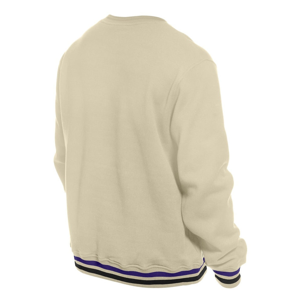 Sacramento Kings Throwback Vintage Pullover Sweatshirt White - NBA