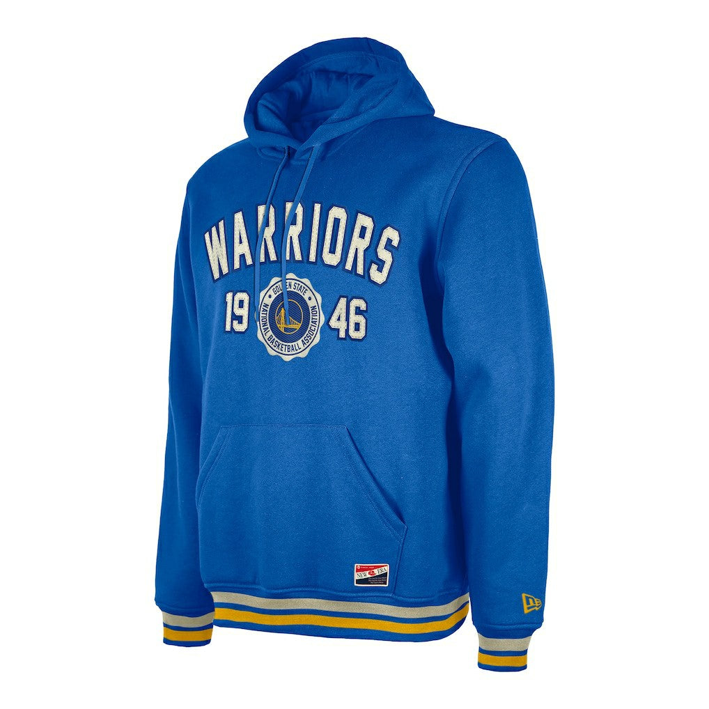 Golden State Warriors Throwback Vintage Pullover Hoodie Royal - NBA