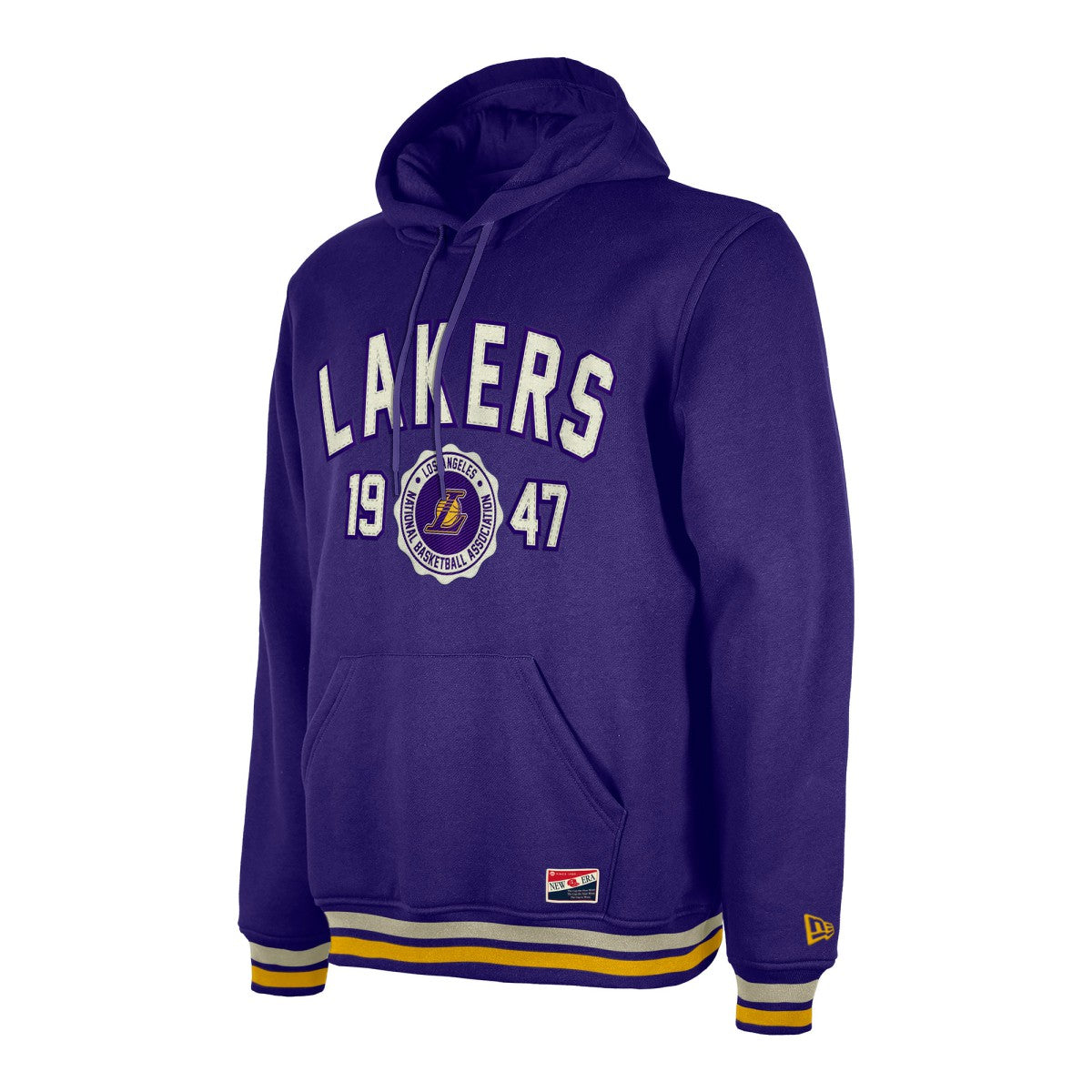 Los Angeles Lakers Throwback Vintage Pullover Hoodie Purple - NBA