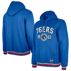 Philadelphia 76ers Throwback Vintage Pullover Hoodie Royal - NBA