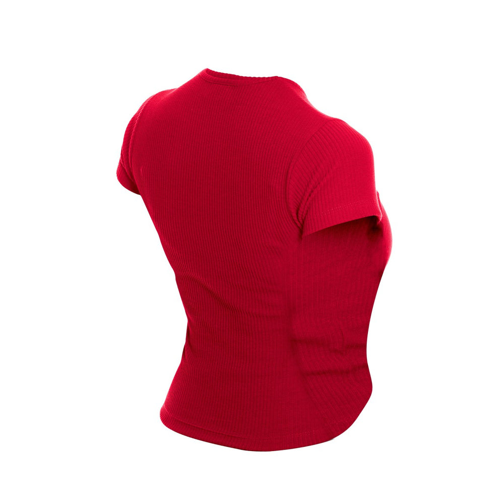 Miami Heat Women's Leisure Collection Baby Doll Cropped T-Shirt Dark Red - NBA