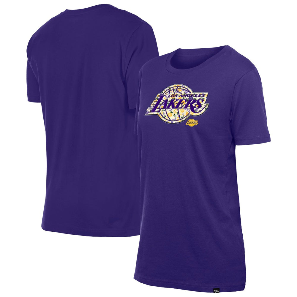 Los Angeles Lakers Women's Glam Game Flower T-Shirt Purple - NBA