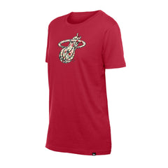 Miami Heat Women's Glam Game Flower T-Shirt Red - NBA