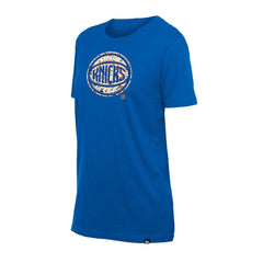New York Knicks Women's Glam Game Flower T-Shirt Blue - NBA