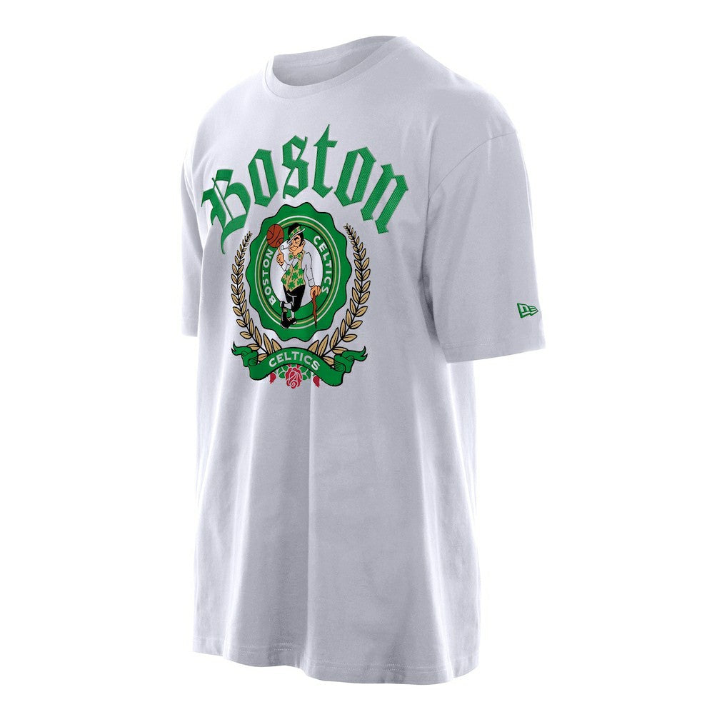 Boston Celtics Throwback Prep Oversized T-Shirt White - NBA