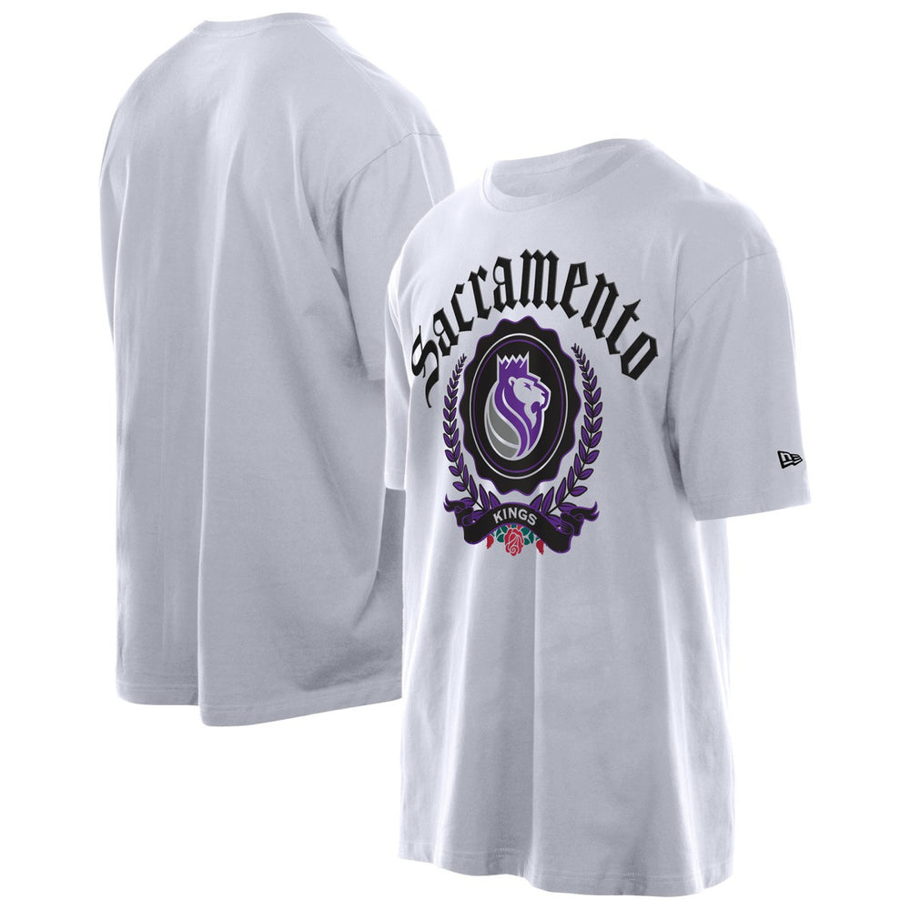 Sacramento Kings Throwback Prep Oversized T-Shirt White - NBA