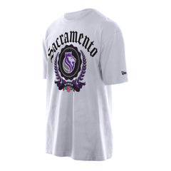 Sacramento Kings Throwback Prep Oversized T-Shirt White - NBA