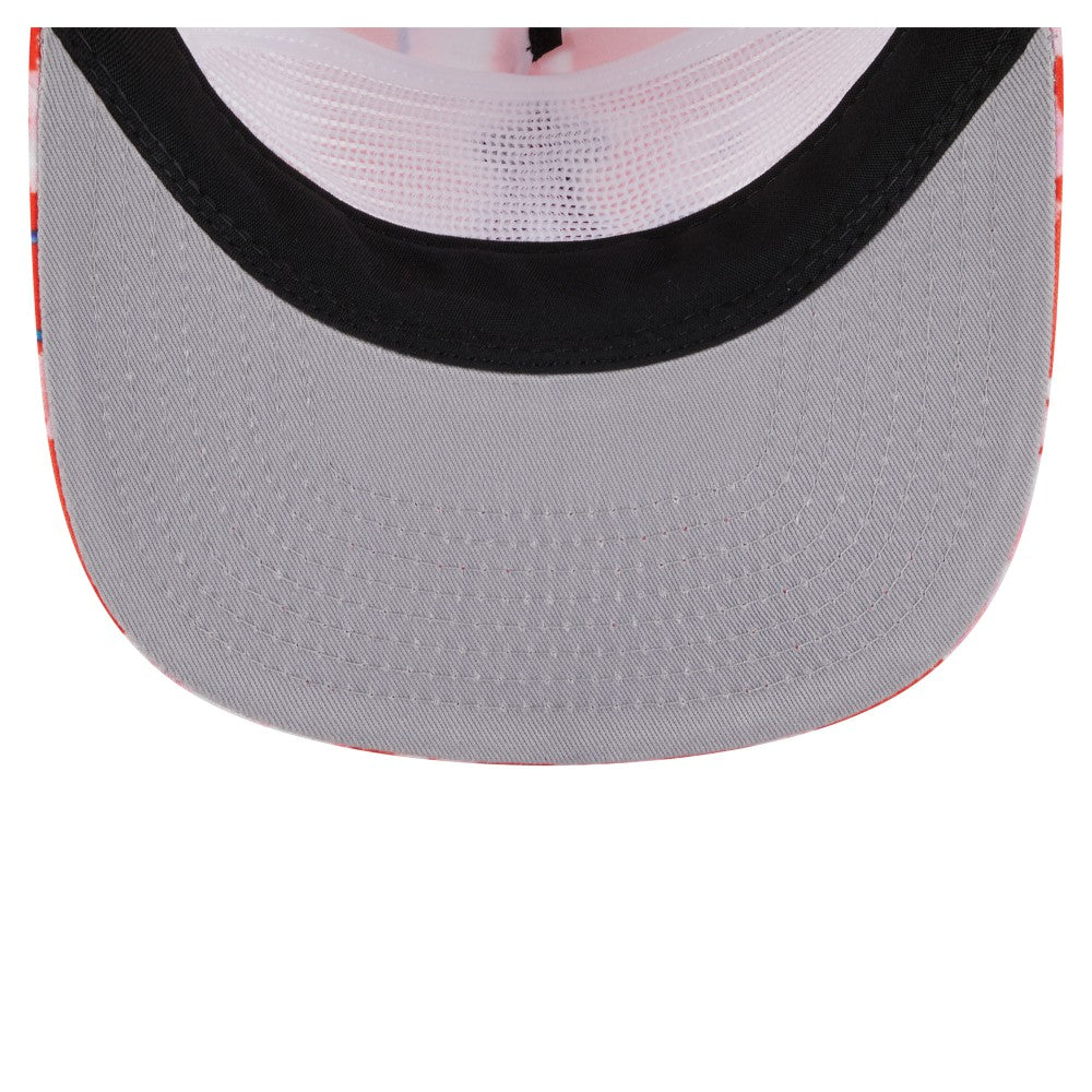 Los Angeles Angels New Era Adventure Pattern Golfer Trucker Snapback Hat - MLB
