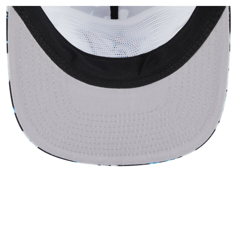 Miami Marlins New Era Adventure Pattern Golfer Trucker Snapback Hat - MLB