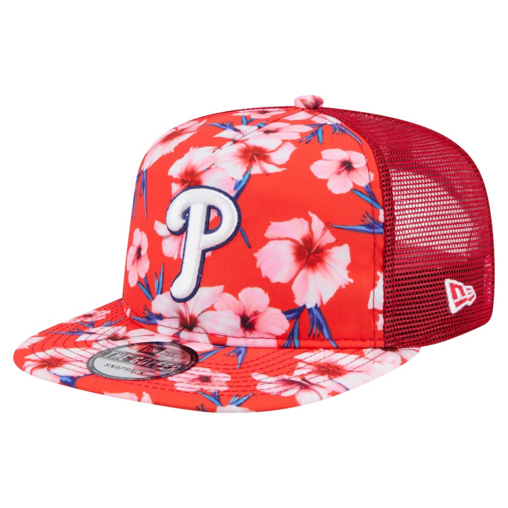 Philadelphia Phillies New Era Adventure Pattern Golfer Trucker Snapback Hat - MLB