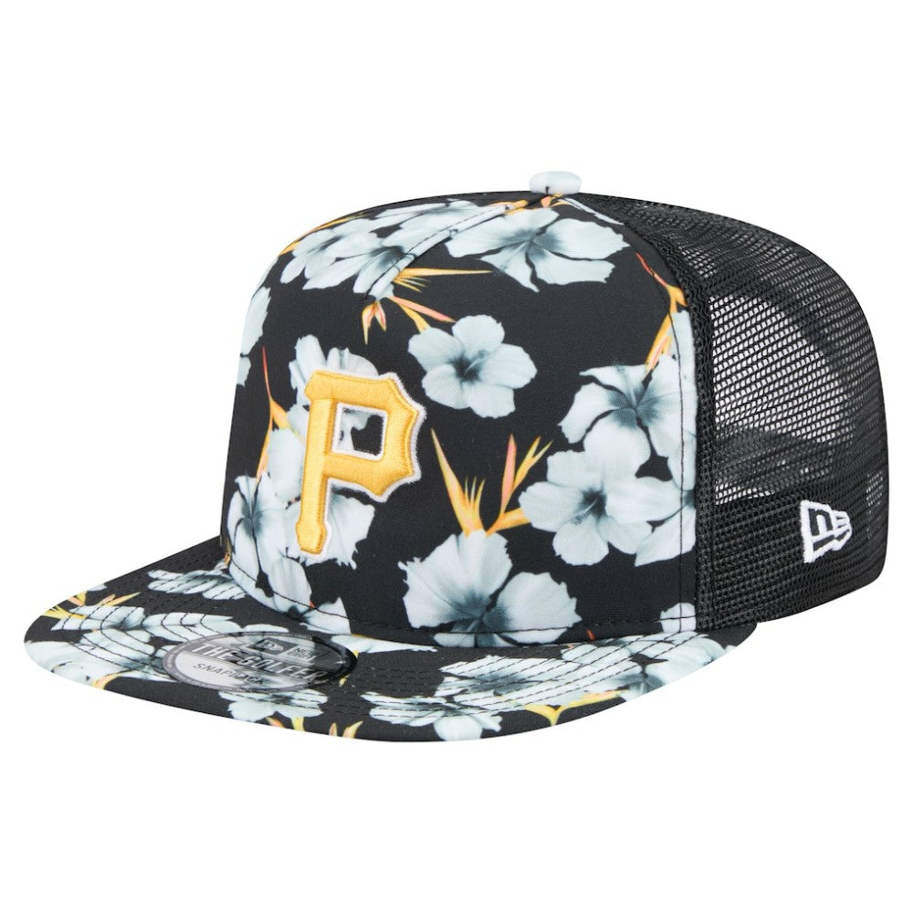 Pittsburgh Pirates New Era Adventure Pattern Golfer Trucker Snapback Hat - MLB